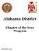 Alabama District. Chapter of the Year Program