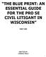 THE BLUE PRINT: AN ESSENTIAL GUIDE FOR THE PRO SE CIVIL LITIGANT IN WISCONSIN