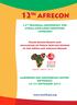 12 TH REGIONAL CONFERENCE FOR AFRICA AND ARAB COUNTRIES (AFRECON)