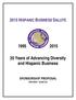 2015 HISPANIC BUSINESS SALUTE. 20 Years of Advancing Diversity and Hispanic Business SPONSORSHIP PROPOSAL (REVISED - 8/28/15)