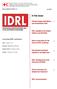 In this issue: Climate change negotiations and humanitarian need. IDRL spotlight at the Global. Sierra Leone plans for the future at IDRL workshop