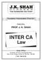 THE RANKERS FACTORY PRINCIPAL PROF. J. K. SHAH INTER CA. Law. Head Office