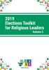 2019 Elections Toolkit for Religious Leaders