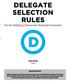 DELEGATE SELECTION RULES