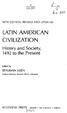 LATIN AMERICAN CIVILIZATION