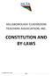 CONSTITUTION AND BY-LAWS