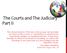 The Courts and The Judiciary Part II