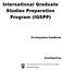 International Graduate Studies Preparation Program (IGSPP)