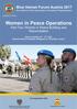 Women in Peace Operations Part II: Women in Peace Building & Reconciliation