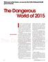 Welcome to the future, as seen by the CIA s National Intelligence. The Dangerous World of 2015