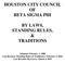 HOUSTON CITY COUNCIL OF BETA SIGMA PHI BY LAWS, STANDING RULES, & TRADITIONS